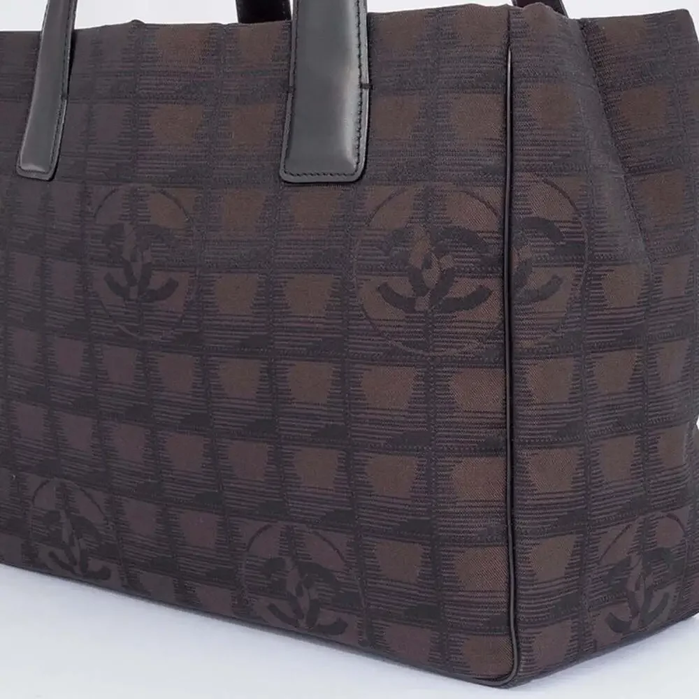 CHANEL Brown Leather Tote Bag